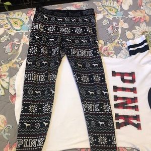 PINK holiday pajamas